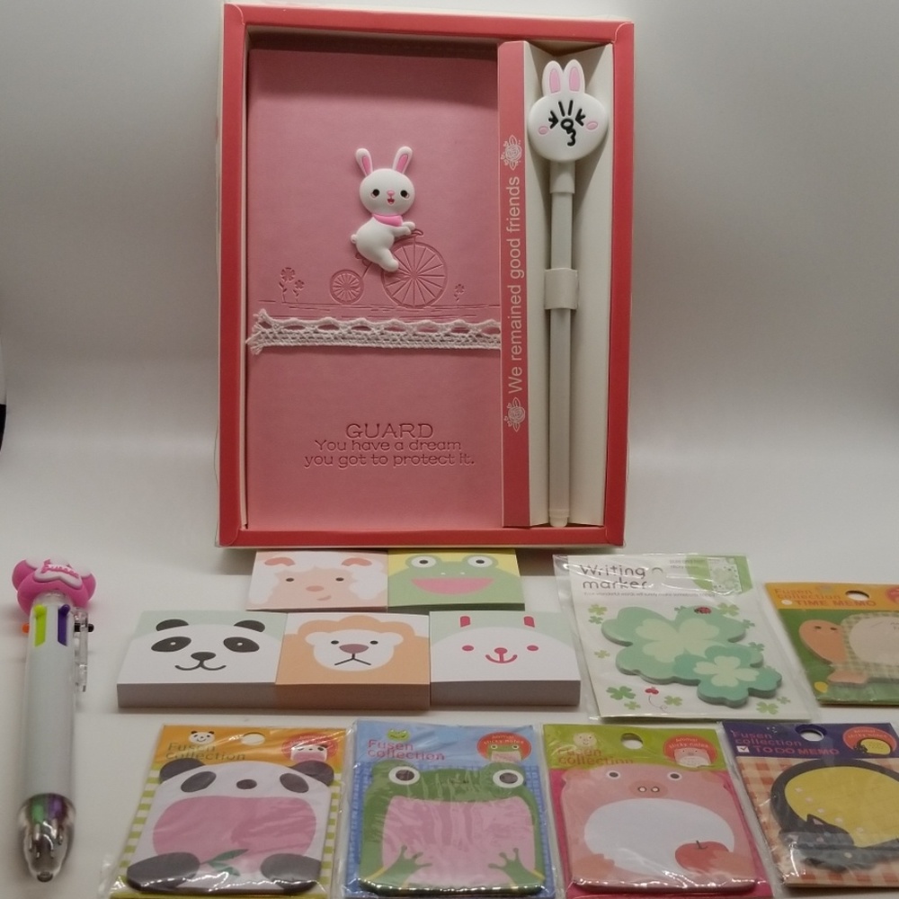 Super Cute mixed animal designs stationary set